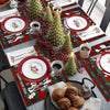 Christmas Cotton Waterproof Linen Insulated Placemats