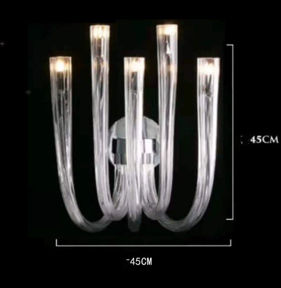 Creative Restaurant Duplex Building Glass Main Lamps