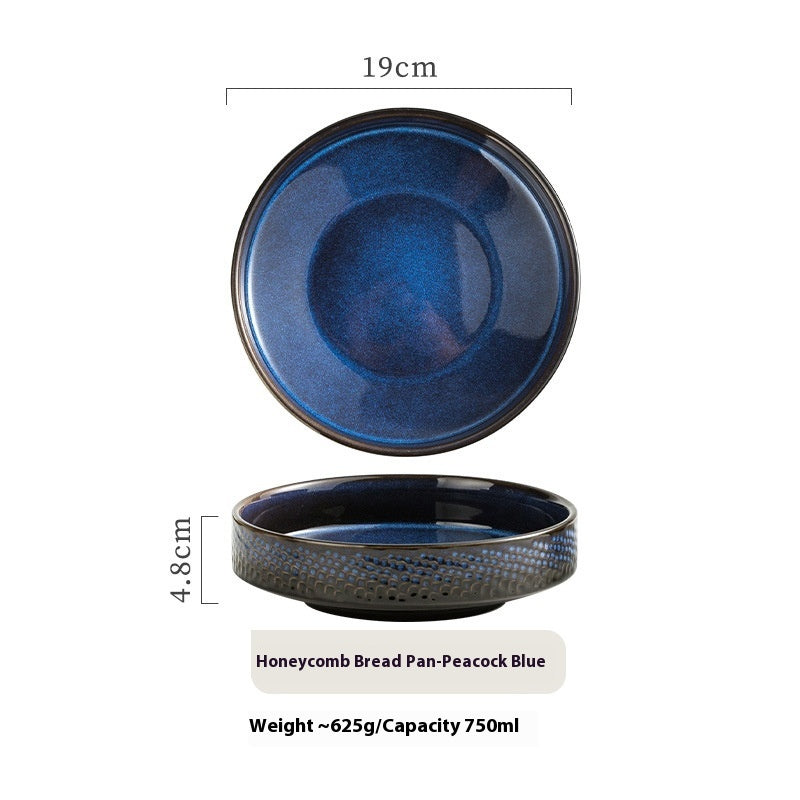 Japanese Ceramic Round Deep Plates Dinner Plate