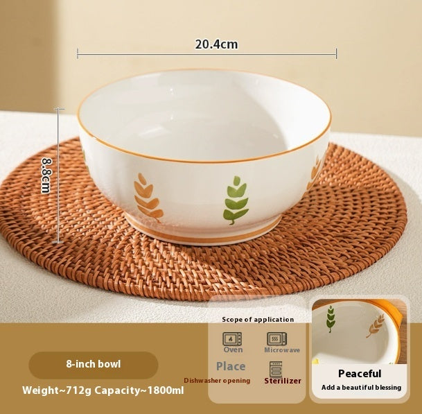 Deep Plates Dinner Plate High Sense Underglaze Tableware