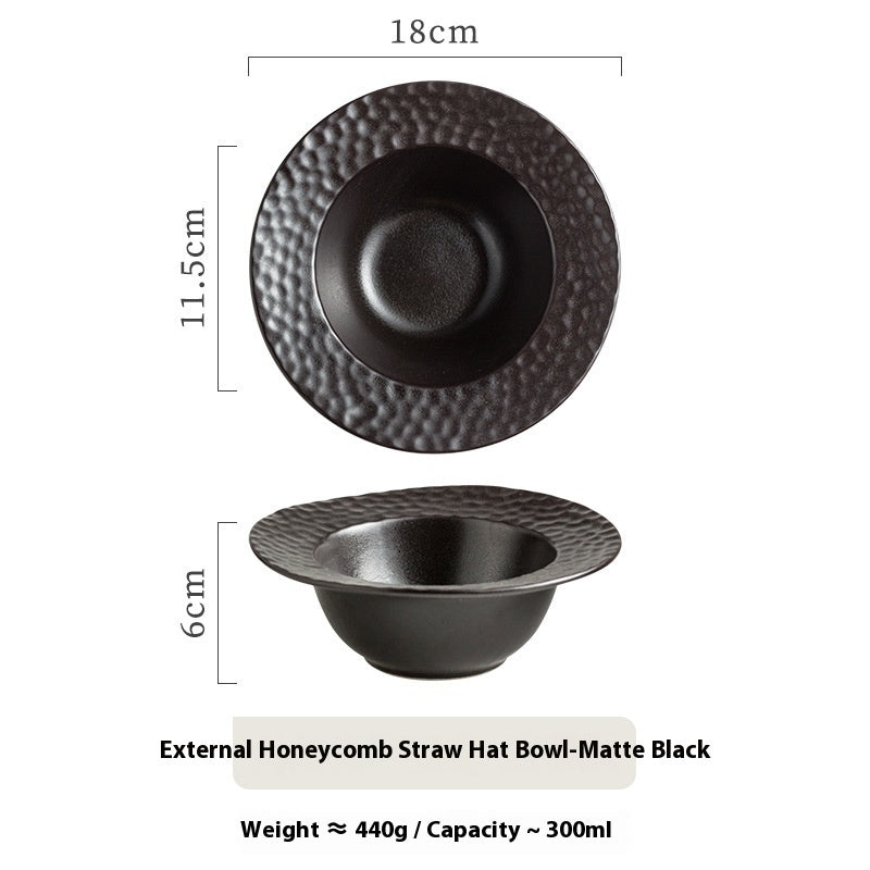 Japanese Style Dinner Western Restaurant With Thick Soup Deep Plates