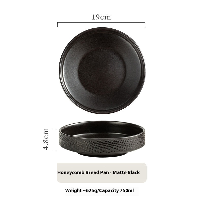 Japanese Ceramic Round Deep Plates Dinner Plate