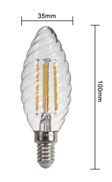 Threaded Ice Cream Bulb Jewelry Decoration